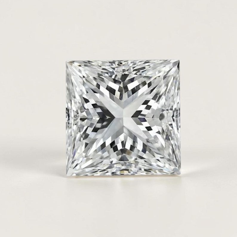 0.5ct to 3ct Princess cut Lab Grown Diamond, IGI Certified, EF Colour, VVS/VS Clarity