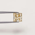 1CT Princess cut fancy vivid Yellow lab grown CVD diamond, IGI certified