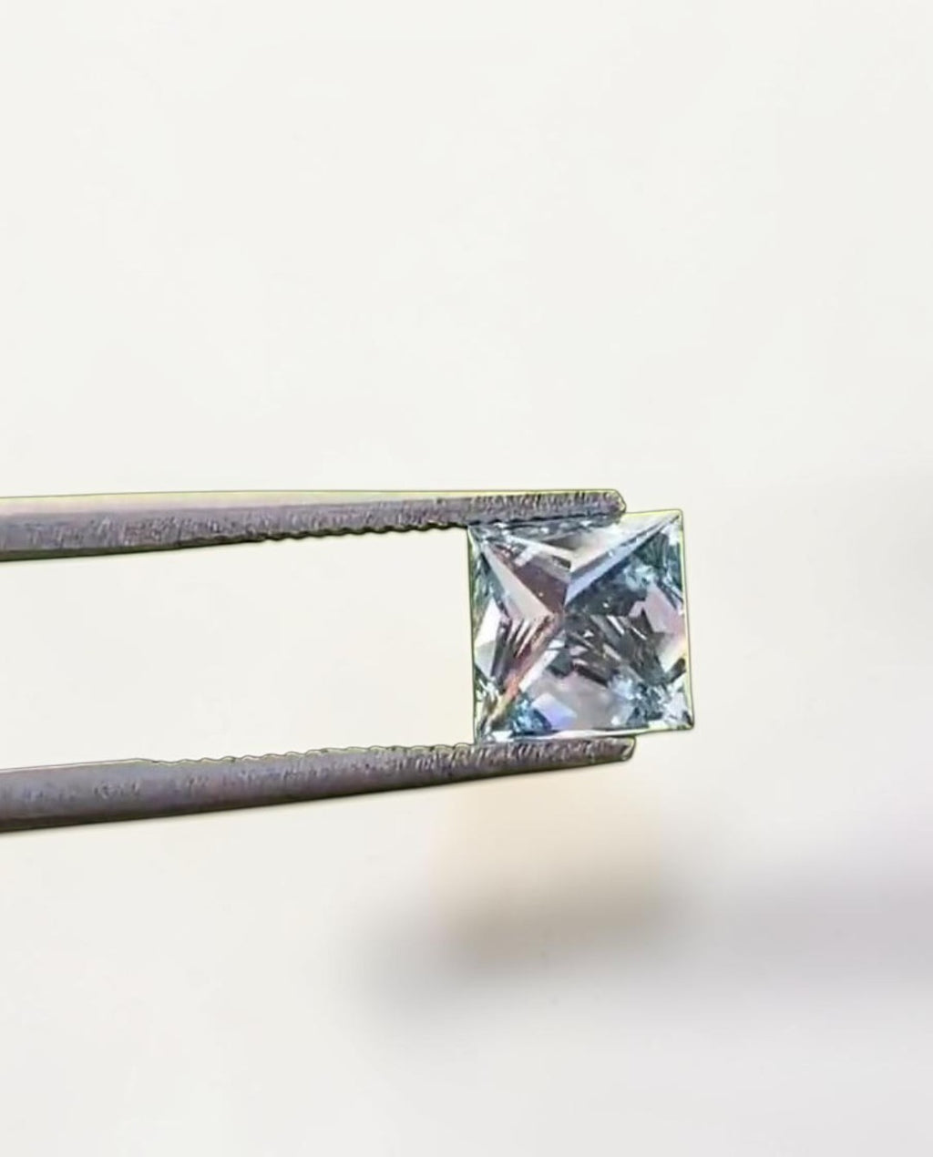 1CT Princess cut fancy vivid Blue lab grown CVD diamond, IGI certified (Copy)