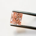 1CT Princess cut fancy vivid Pink lab grown CVD diamond, IGI certified
