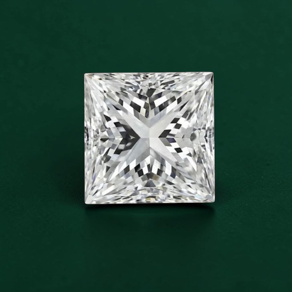 1CT Natural Princess Cut Diamond