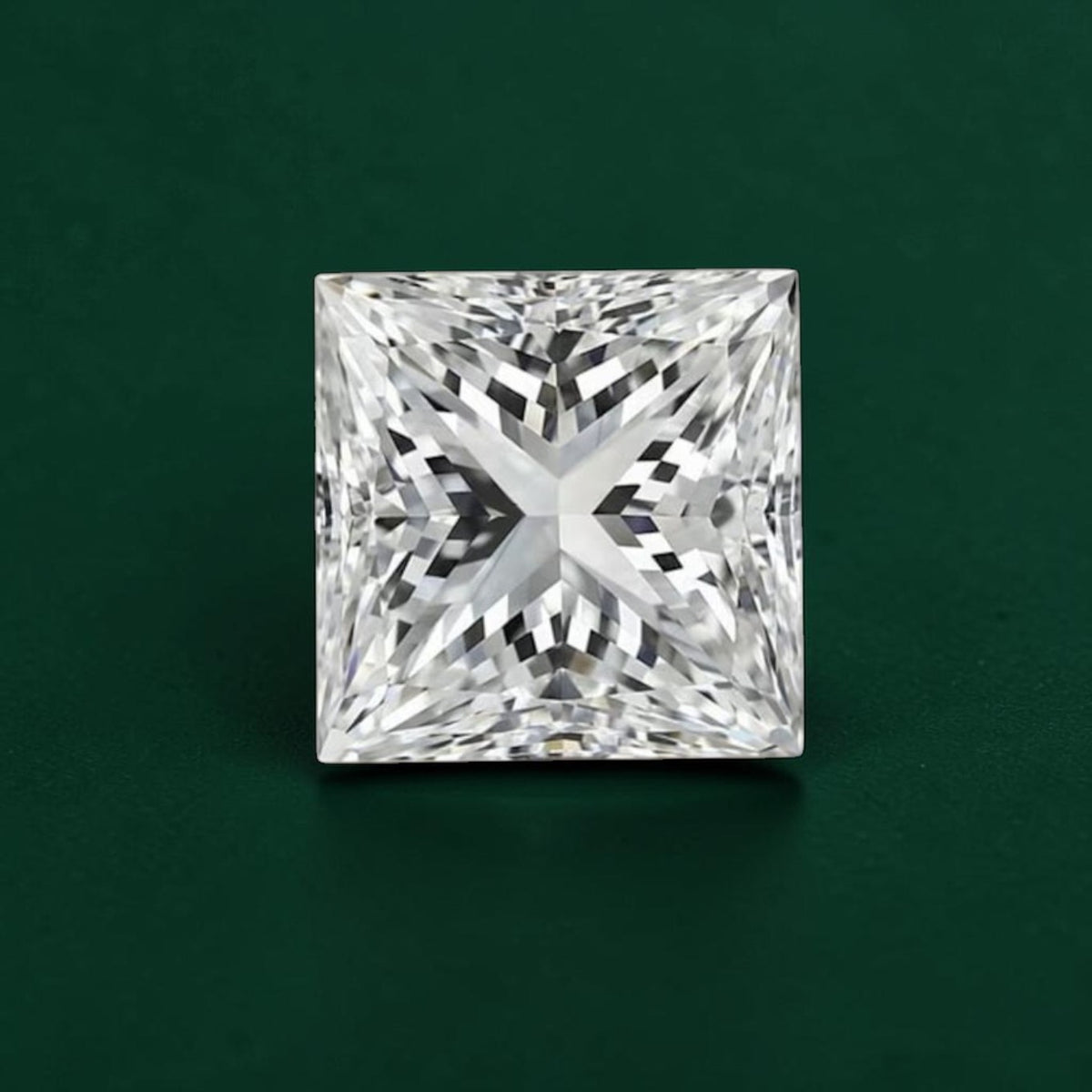 1CT Natural Princess Cut Diamond