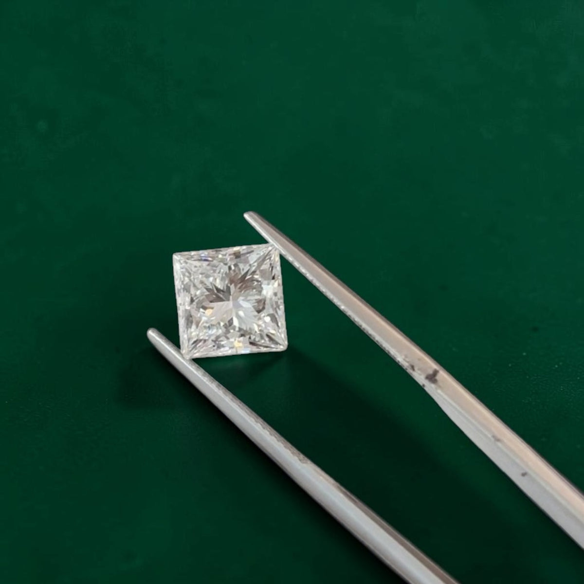 1CT Natural Princess Cut Diamond