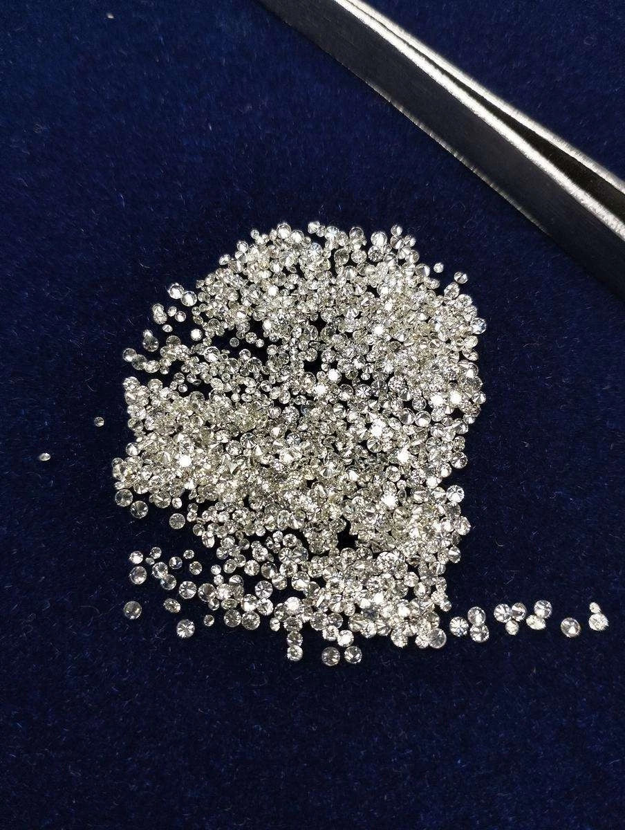 Loose Lab Created CVD Diamonds 500pcs IF VVS Round Cut Stones