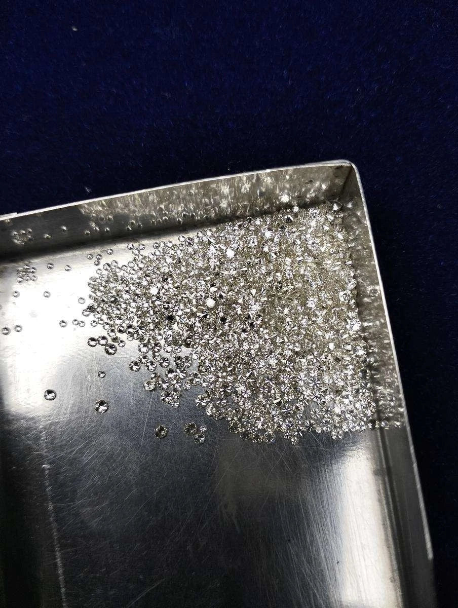 Loose Lab Created CVD Diamonds 500pcs IF VVS Round Cut Stones