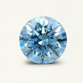 1CT Round cut fancy vivid blue lab grown CVD diamond, IGI certified