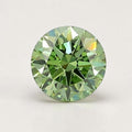 1CT Round cut fancy vivid green lab grown CVD diamond, IGI certified