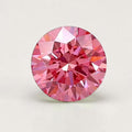 1CT Round cut fancy vivid pink lab grown CVD diamond, IGI certified